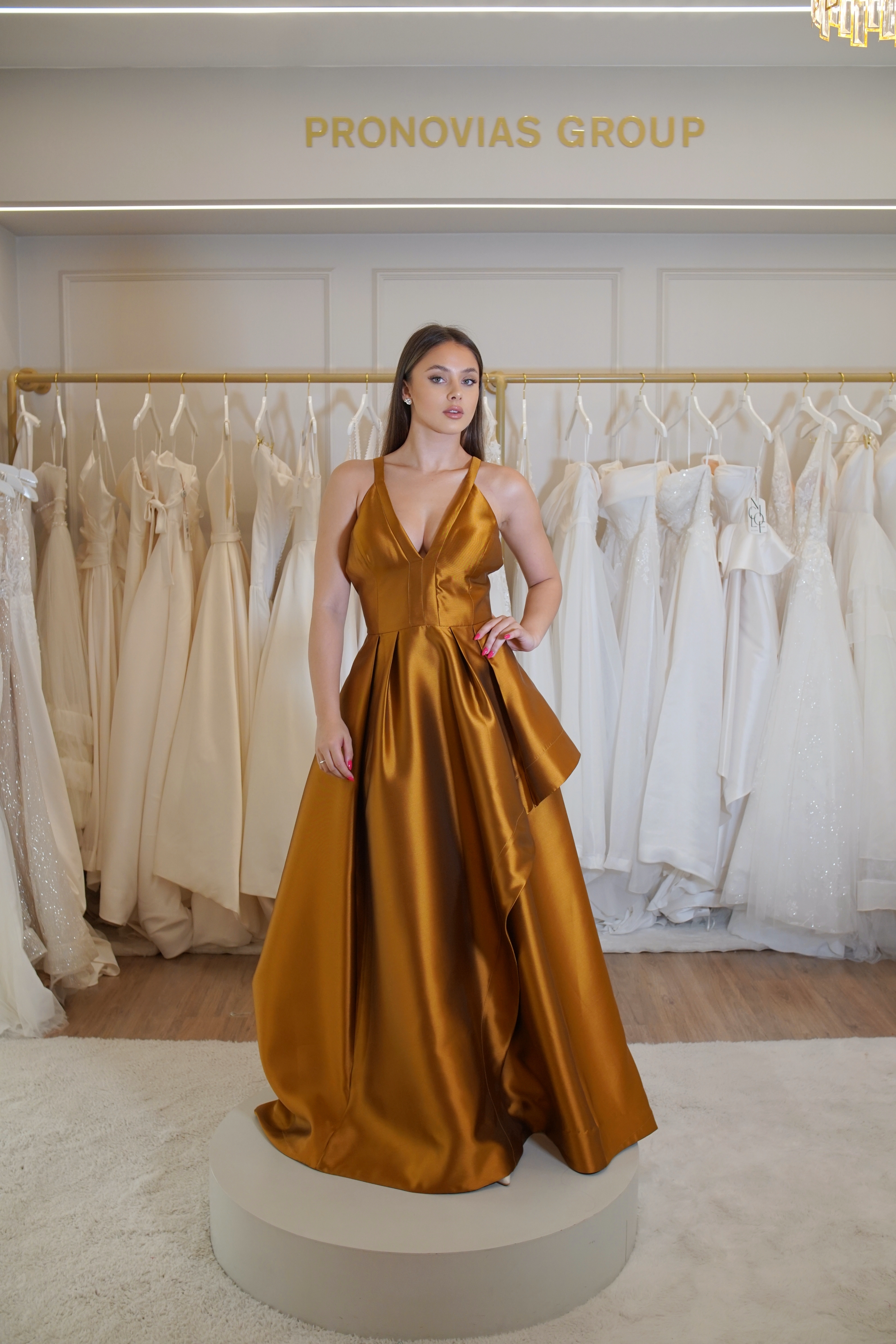 Vestido Dourada Alça