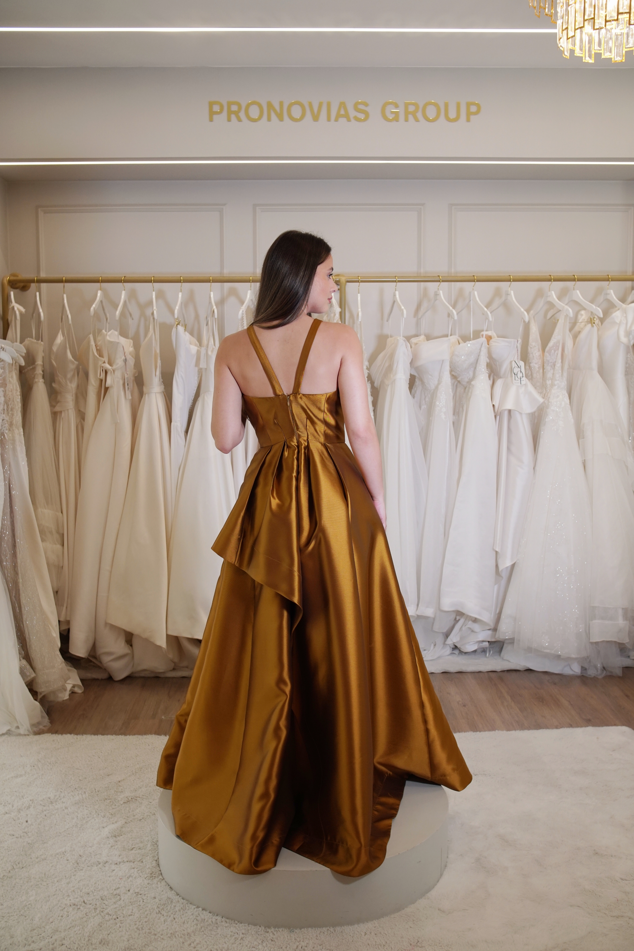 Vestido Dourada Alça